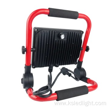 Outdoor portable folding electrodeless dimming work light